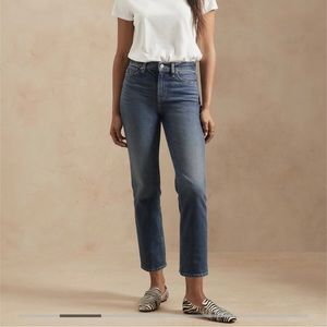 Banana Republic High-Rise Straight Cropped Jeans